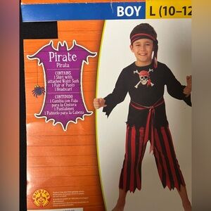 HALLOWEEN COSTUME - RUBIE’S BOY PIRATE LARGE SIZE 10-12. Great condition